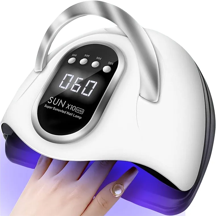 Lewer Sun X10 Max Super Sunuvled Nail Lamp Lampa za manikir, bela