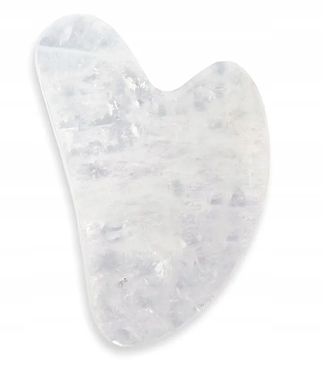 Lewer White Quartz Gua Sha Kvarcni masažer za lice, bijeli