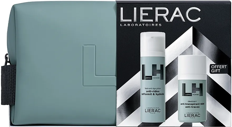 Lierac Homme (fluide/50ml + deo/50ml + cosmetic/bag) Set