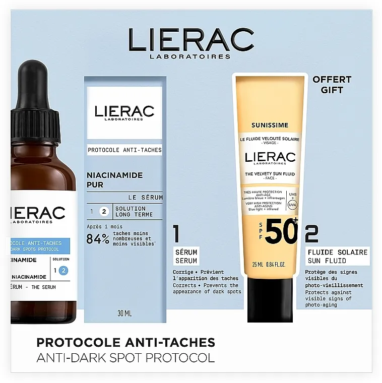Lierac Protocole (ser/30ml + fluide/25ml) Set
