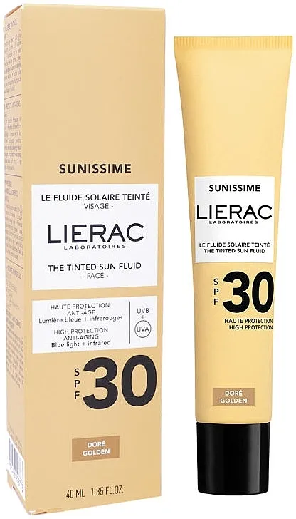 Lierac Sunissime The Tinted Sun Fluid SPF30 Tonirajući fluid za sunčanje za lice