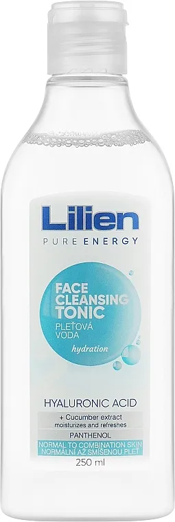 Lilien Face Cleansing Tonic Tonik za čišćenje lica sa hijaluronskom kiselinom