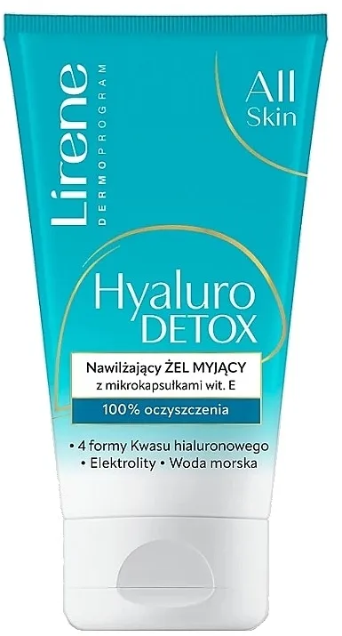 Lirene Dermo Program All Skin Hyaluro Detox Hidrirajući gel za umivanje sa mikrokapsulama vitamina E