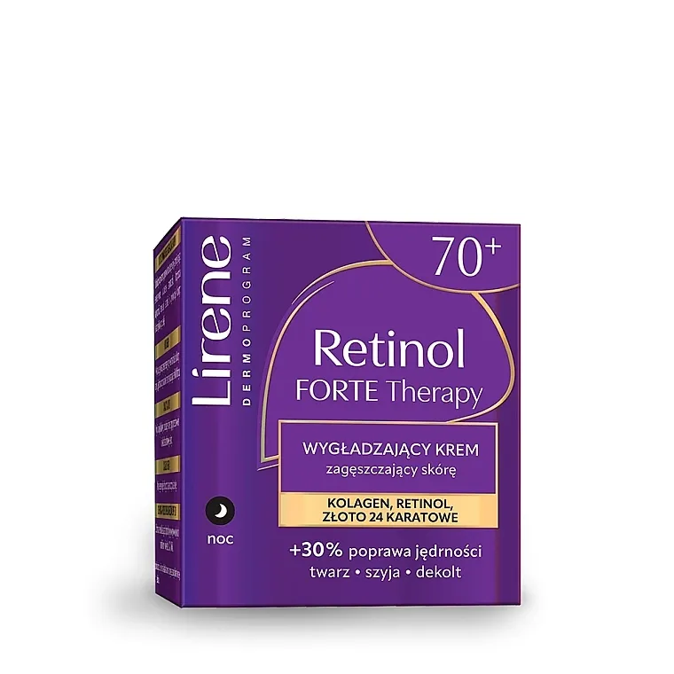 Lirene Dermo Program Retinol Forte Therapy Noćna krema za zatezanje i zaglađivanje kože 70+