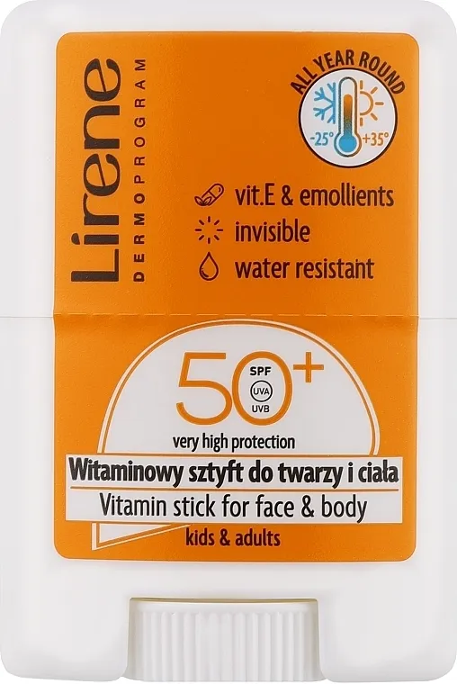 Lirene Vitamin Stick For Face &amp; Body SPF 50 Vitaminski štapić za lice i telo SPF50