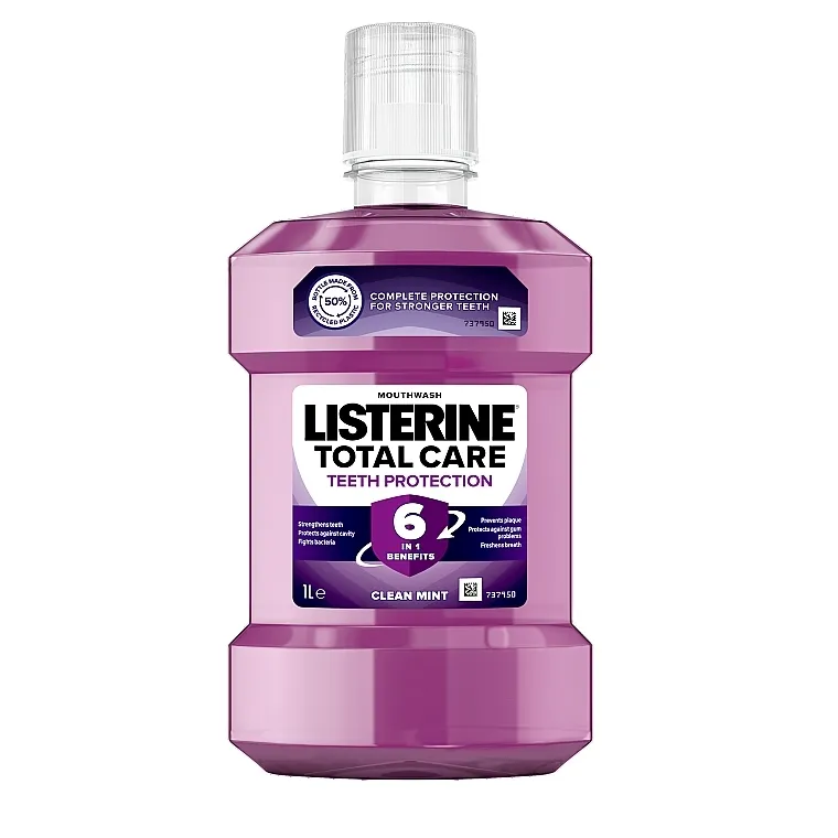 Listerine Total Care Clean Mint With Alcohol Tečnost za ispiranje usta