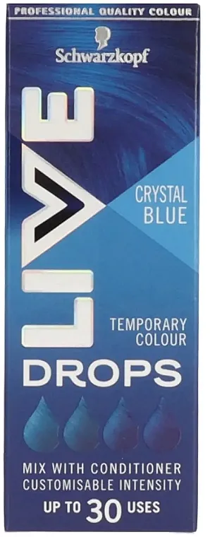 Live Drops Crystal Blue Temporary Color Kapi za farbanje kose