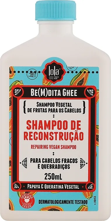 Lola From Rio Be(M)dita Ghee Reconstructing Shampoo With Papaya And Keratin Regenerišući šampon za kosu sa papajom i keratinom