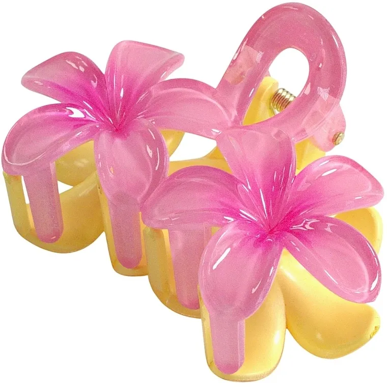 Lolita Accessories Šnala za kosu, 8 cm, ružičasto-žuta