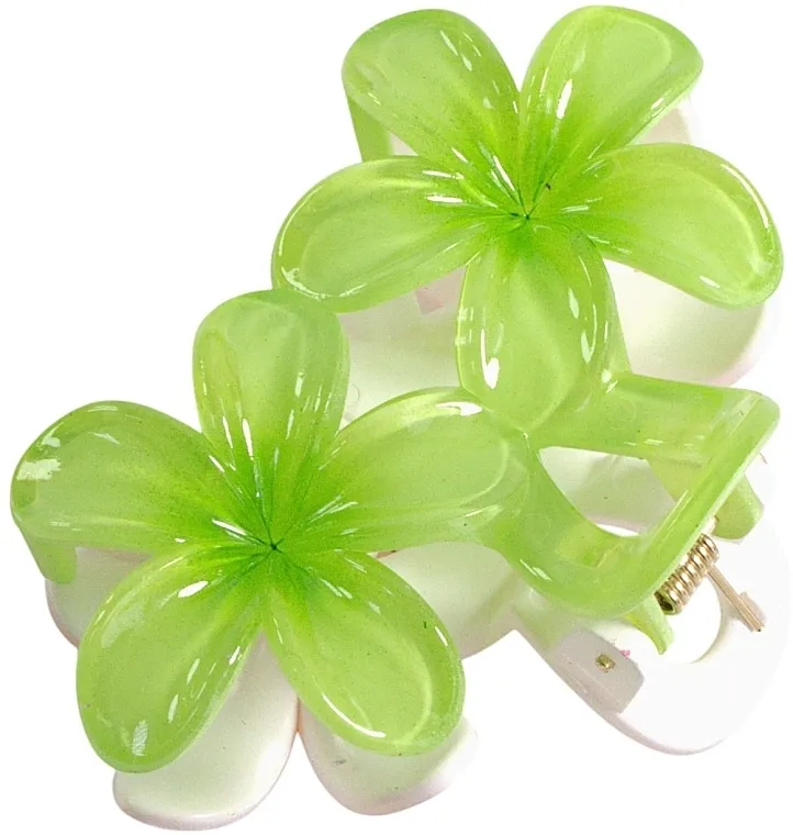 Lolita Accessories Šnala za kosu, 8 cm, zeleno-bela