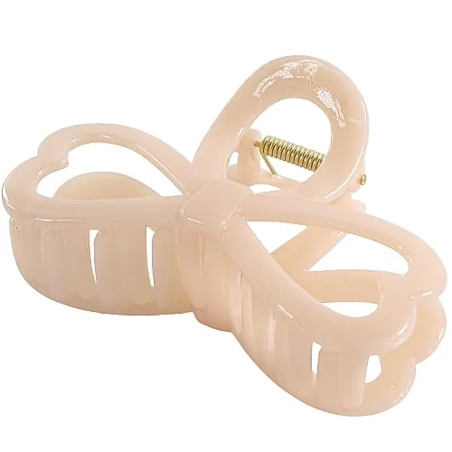 Lolita Accessories Šnala za kosu, bež mašnica
