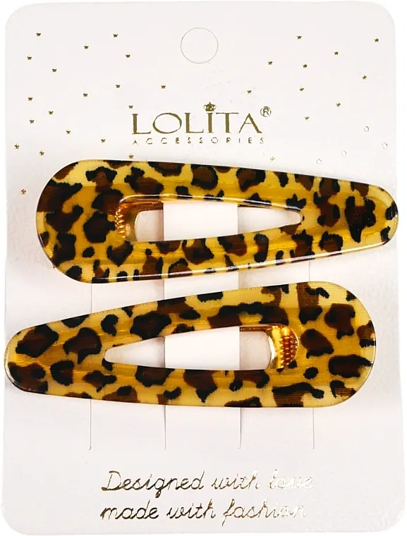 Lolita Accessories Šnala za kosu, leopard, dizajn 1