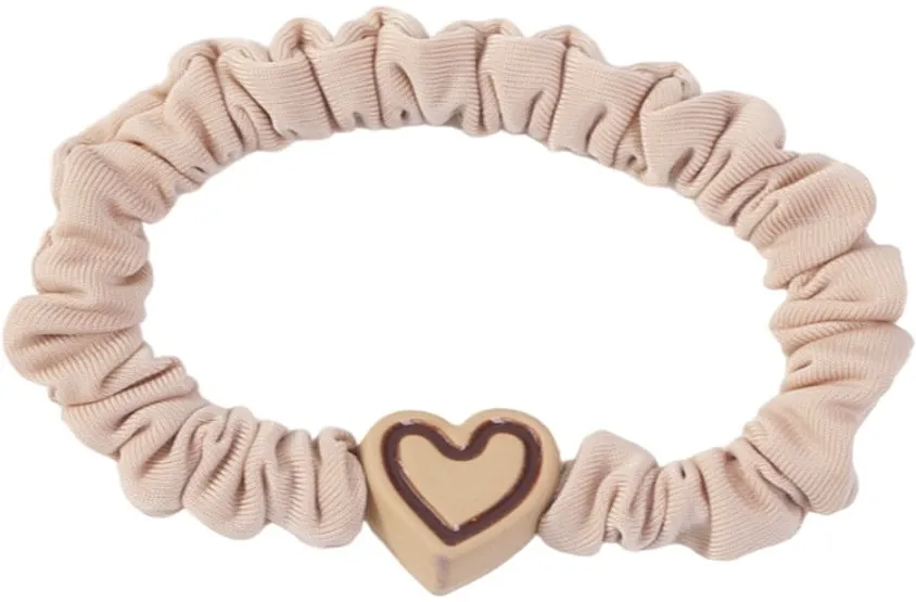 Lolita Accessories Šnala za kosu sa srcem, bež