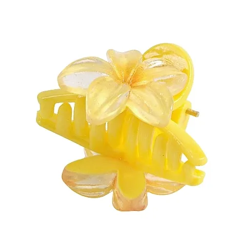 Lolita Accessories Šnala za kosu, sa žutim cvećem