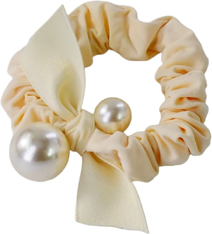 Lolita Accessories Pletena traka za kosu sa biserom, bež