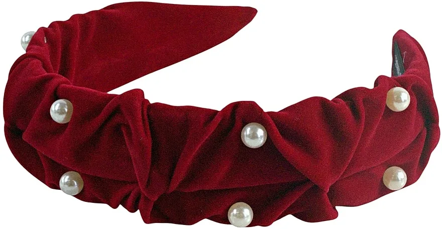 Lolita Accessories Rajf za kosu sa biserima, crvena