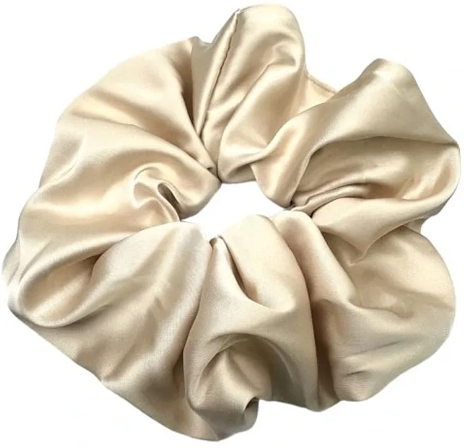 Lolita Accessories Saten gumica za kosu, ecru