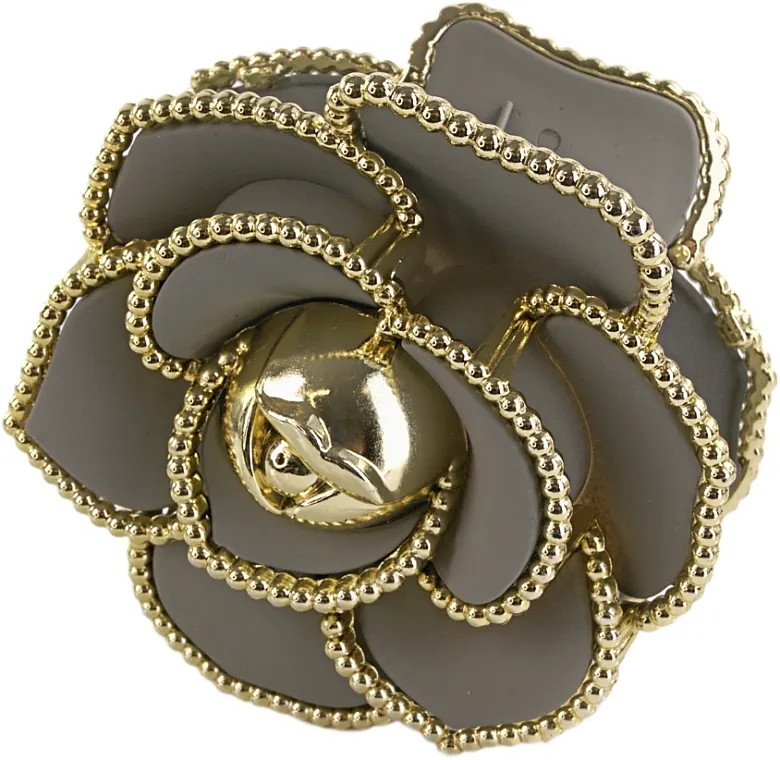 Lolita Accessories Velika Ruža u obliku šnale za kosu, siva