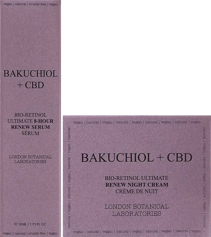 London Botanical Laboratories Bakuchiol + Bakuchiol (ser/30ml + cr/50ml) Set