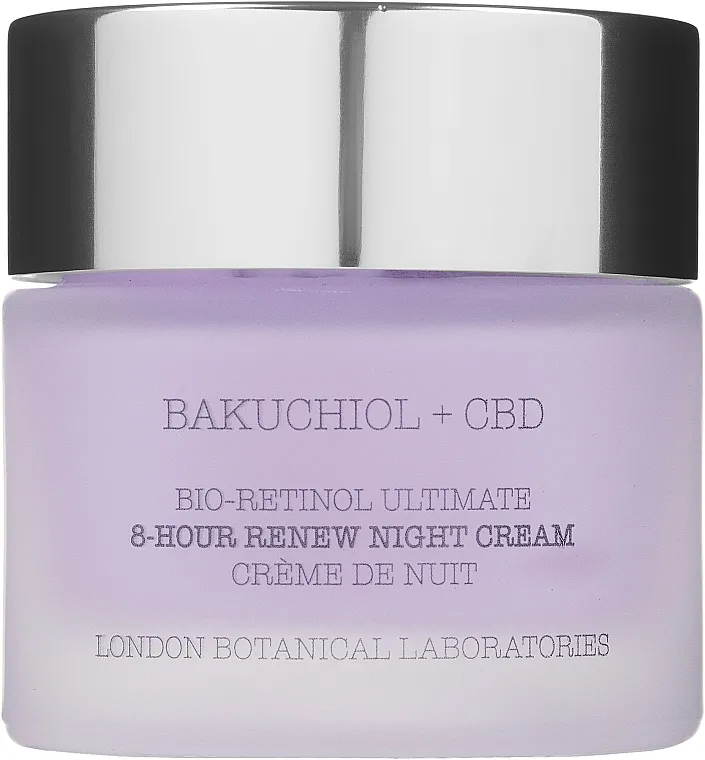London Botanical Laboratories Bakuchiol + CBD Bio-Retinol Ultimate 8-Hour Renew Night Cream Noćna krema za lice