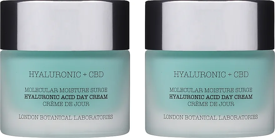 London Botanical Laboratories Hyaluronic Acid+CBD Molecular Moisture Surge Hyaluronic Acid Day Cream (cr/50ml + c/50ml) Set