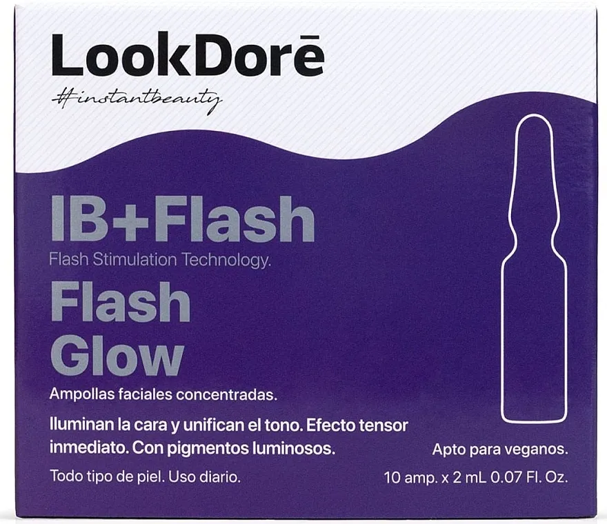 LookDore IB+Flash Glow Ampoules Koncentrirani serum u ampulama za lice
