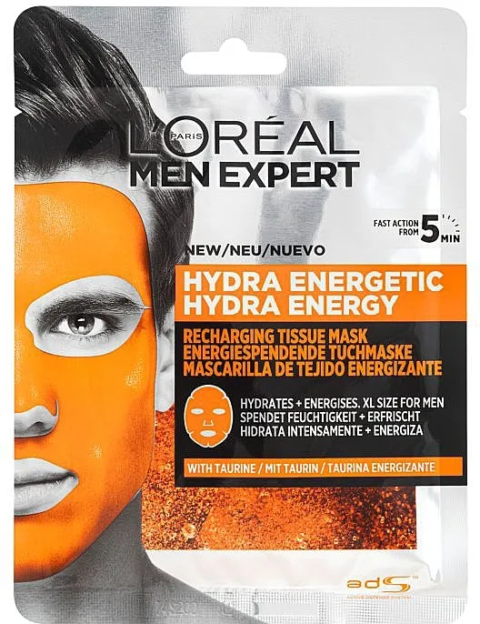 L’Oreal Paris Men Expert Hydra Energetic Sheet maska ​​za kožu lica