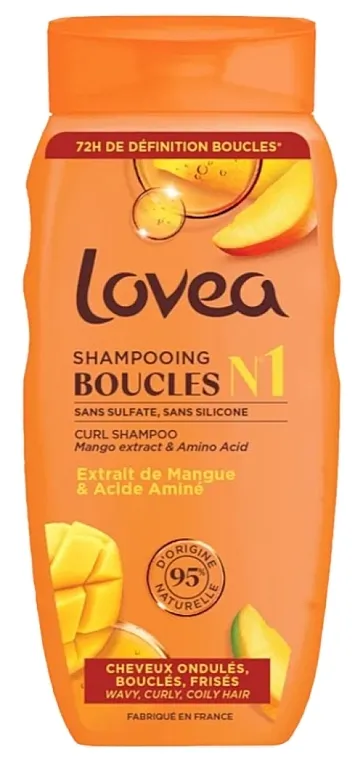 Lovea Curly Shampoo Mango Extract &amp; Amino Acid Šampon za kovrdžavu kosu sa ekstraktom manga i aminokiselinama