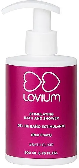 Lovium Stimulating Bath &amp; Shower Gel Red Fruits Stimulišući gel za kupanje i tuširanje "Crveno voće"