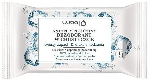 Luba Cool Touch Wipes Hladne vlažne maramice protiv znojenja