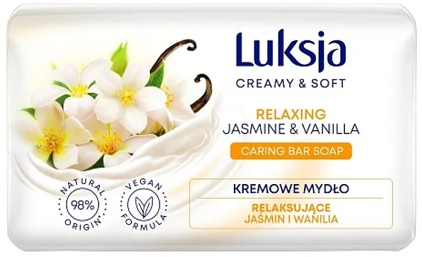 Luksja Creamy &amp; Soft Relaxing Jasmine &amp; Vaniila Caring Bar Soap Krem-sapun "Jasmin i vanilija"