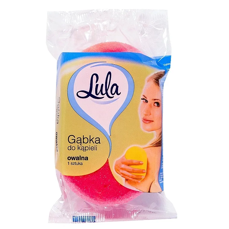 LULA Sunđer za tuširanje, ovalni, roze