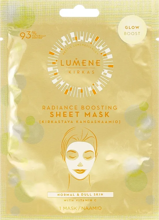 Lumene Kirkas Radiance Boosting Sheet Mask Sheet maska-sjaj za lice