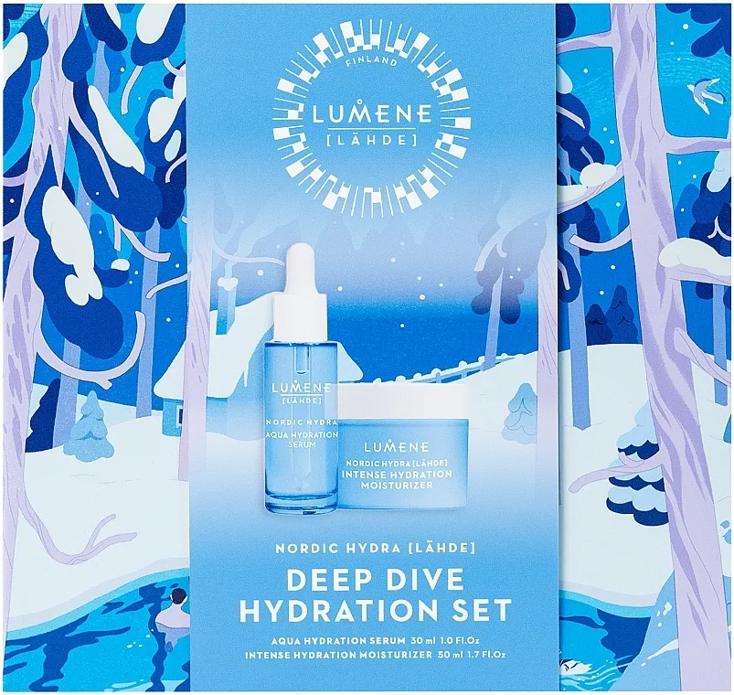 Lumene Nordic Hydra Deep Dive Hydration Set (ser/30ml + cr/50ml)