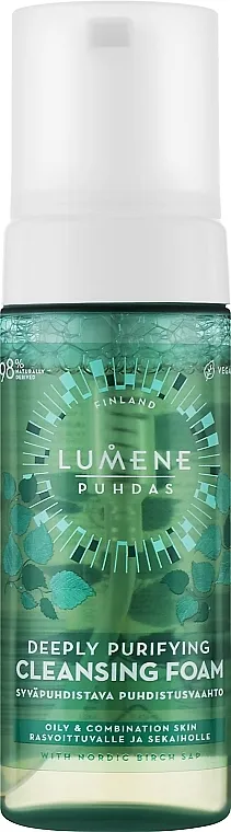 Lumene Puhdas Deeply Purifying Cleansing Foam Pjena za dubinsko čišćenje lica