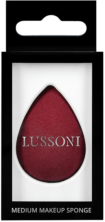Lussoni Raindrop Medium Makeup Sponge Spužvica za šminkanje, bordo