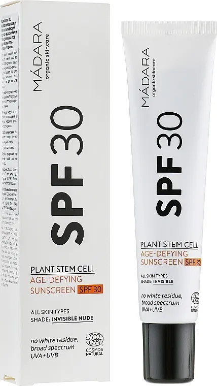 Madara Cosmetics Age Protecting Sunscreen SPF30 Krema za zaštitu od sunca za lice