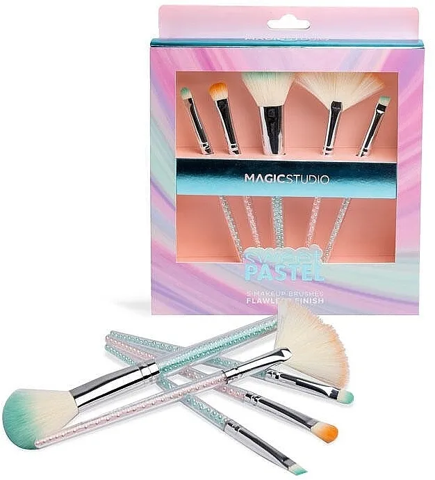 Magic Studio Makeup Brush Set Sweet Pastel Set četkica za šminku, 5 kom.