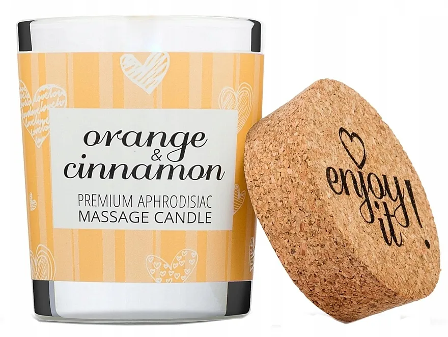 Magnetifico Enjoy it! Massage Candle Orange &amp; Cinnamon Svijeća za masažu "Naranča i cimet"