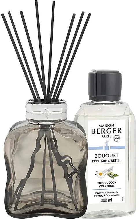 Maison Berger Aroma Diffuser Cosy Brown + Cozy Musk Refill (diffuser + refill/200ml) Set