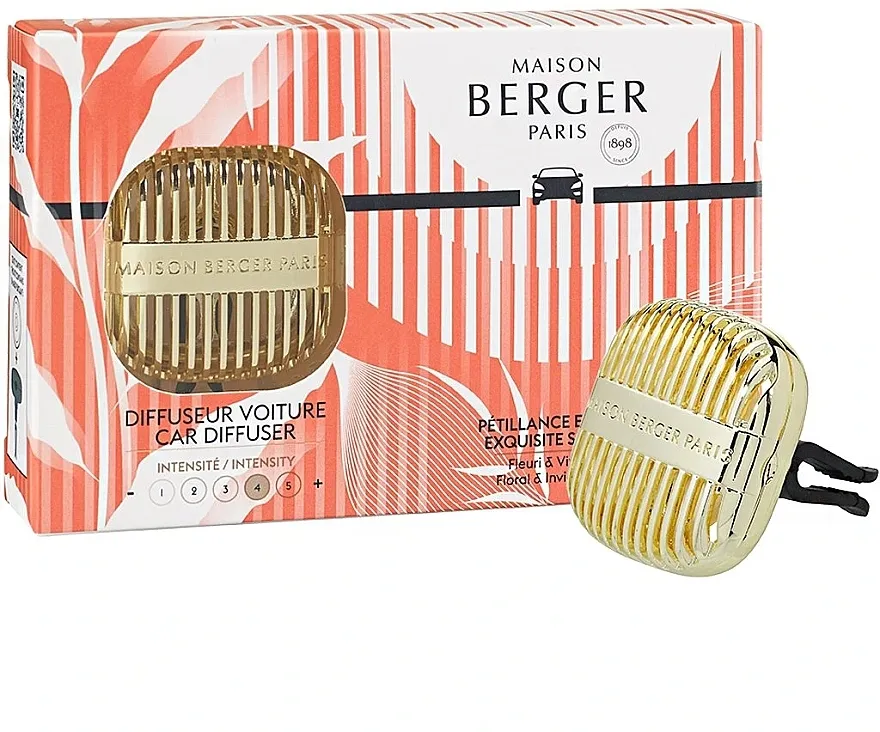 Maison Berger Car Diffuser Cannelo + Exqusite Sparkle Refill (car/diffuser + refill) Komplet