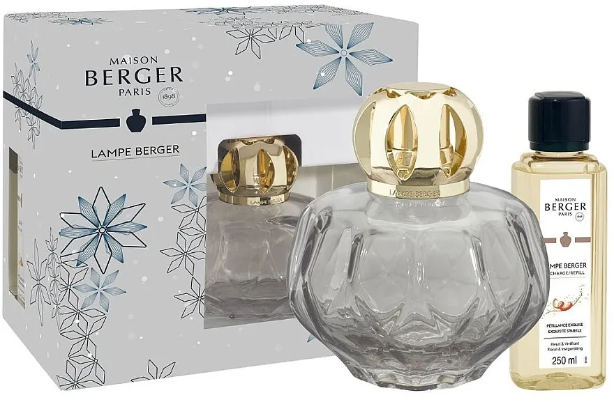 Maison Berger Catalytic Lamp Rosalie Grise + Bouquet Exquisite Sparkle (aromalamp + refill/250ml) Set