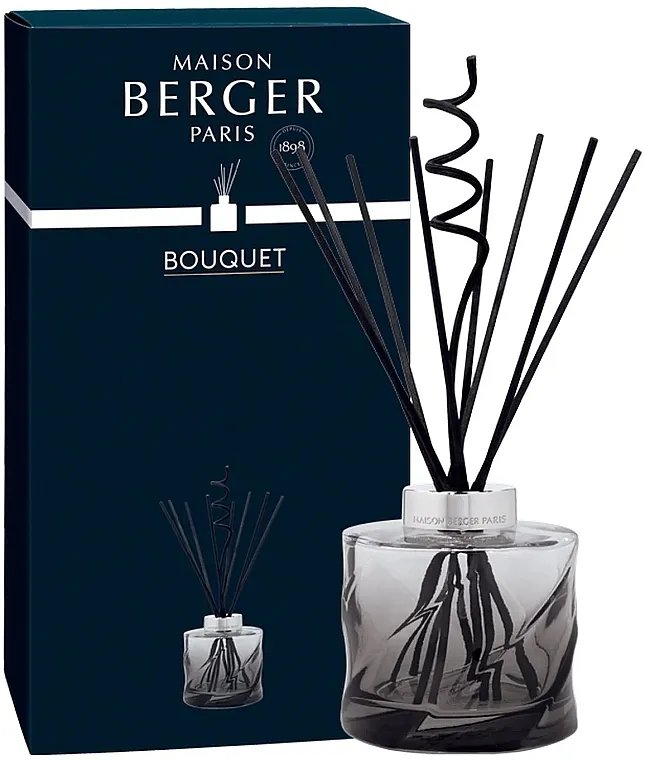 Maison Berger Spiral Bouquet Reed Diffuser Without Scent Aromatični difuzer bez punjenja, 222 ml, crni