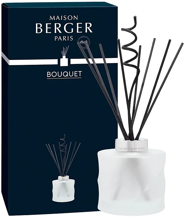 Maison Berger Spiral Bouquet Reed Diffuser Without Scent Aromatični difuzor bez punjenja, 222 ml, beli