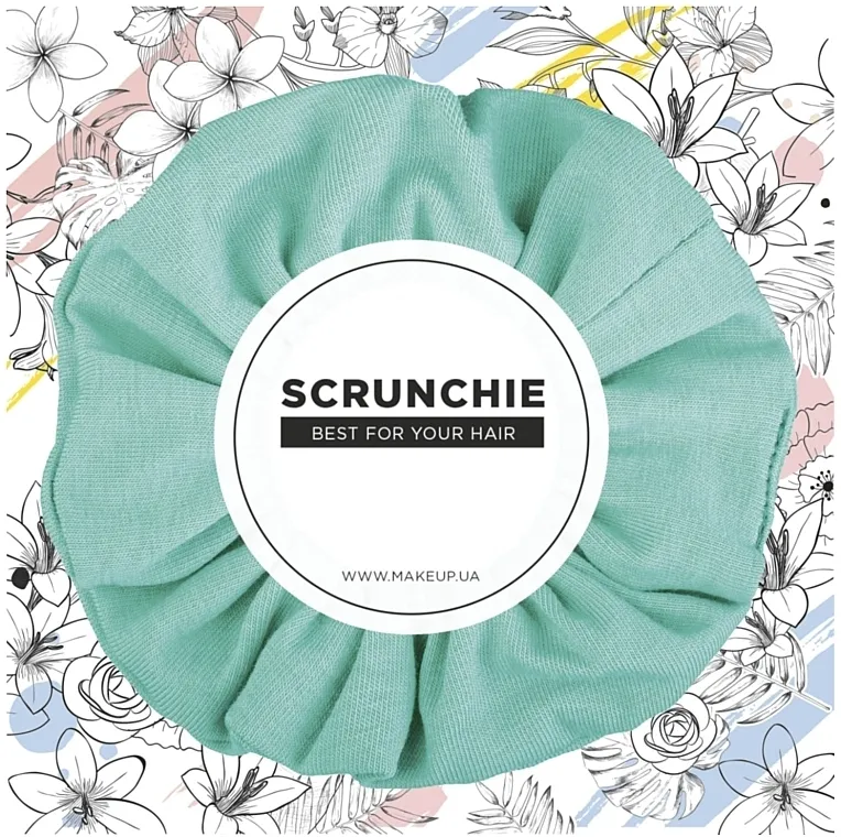 MAKEUP Hair Accessories Elastična za kosu pletena, mint "Knit Classic"