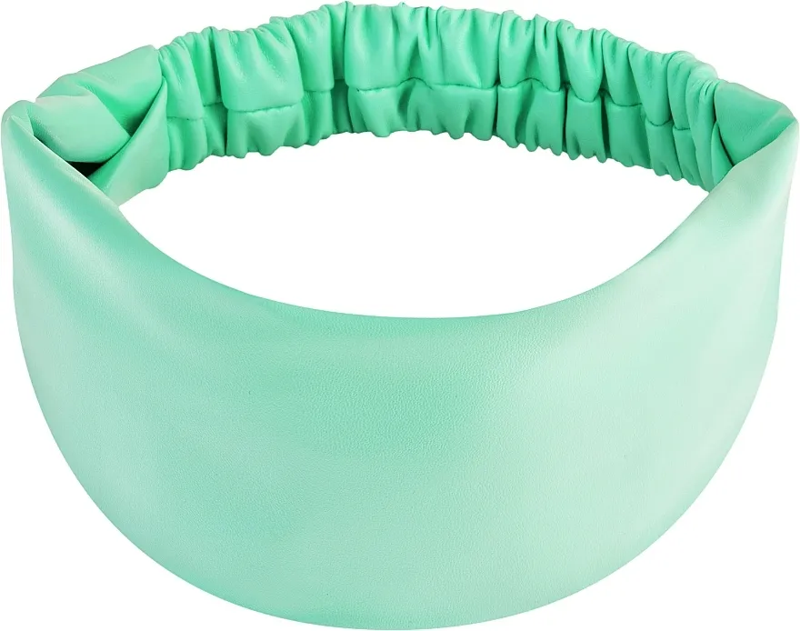 MAKEUP Hair Accessories Traka za kosu, ekokoža, ravna, mint "Faux Leather Classic"