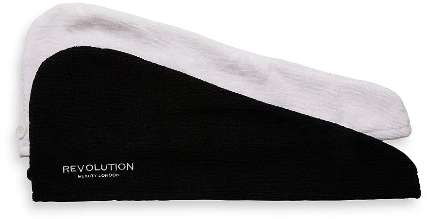 Makeup Revolution Haircare Microfibre Hair Wrap Black &amp; White Umotavanje za kosu, bijelo i crno