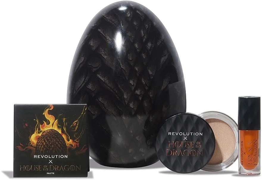 Makeup Revolution House of Dragon Glow (highlighter/10g + l/gloss/4.5ml + pal/0.5g) Set