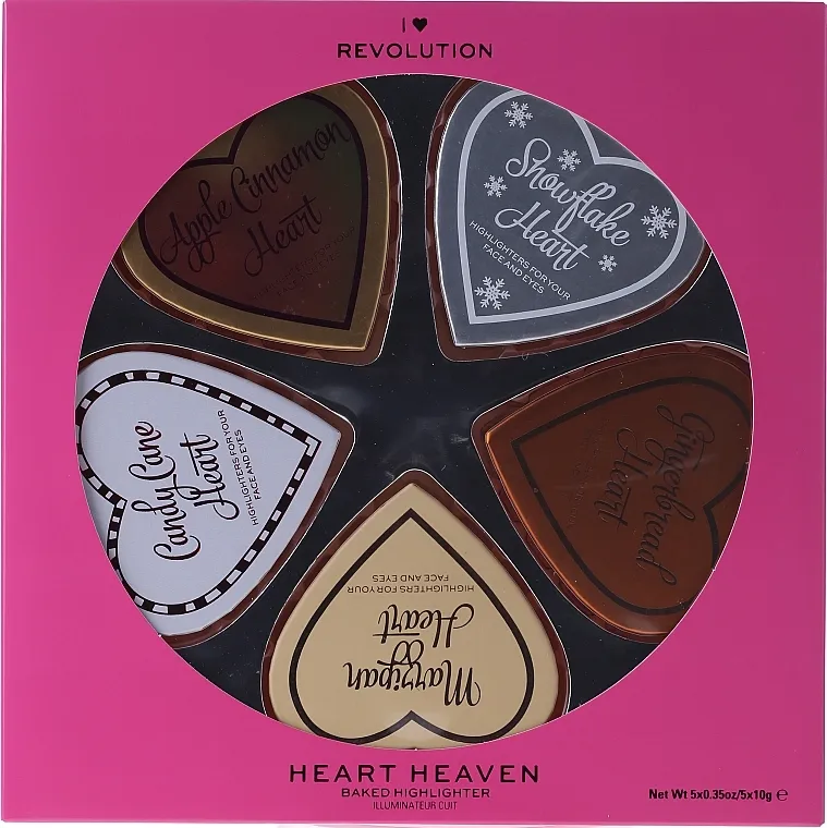 Makeup Revolution I Heart Heaven (highlighter/5x10g) Set
