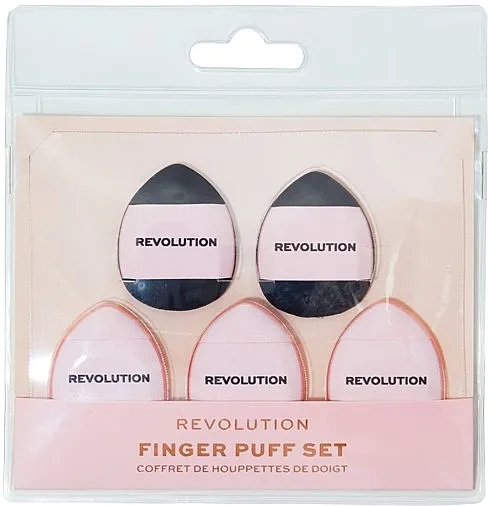 Makeup Revolution Mini Finger Powder Puff Set Mini set sunđera za šminku